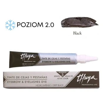 Farba arganowo-keratynowa do brwi i rzęs Thuya - Black
