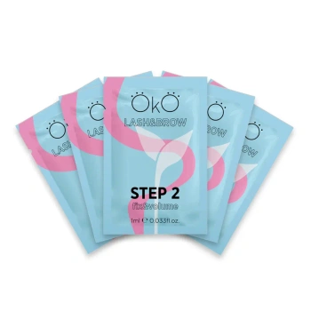 Preparat do laminowania rzęs i brwi STEP 2 FIX&VOLUME, pudełko 5 saszetek OKO