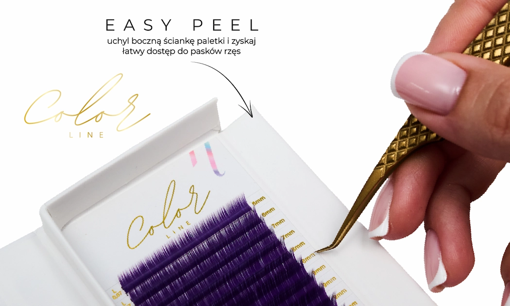 Rzęsy Color Line VIOLET color_line_fiolet_easy_peel_PL1
