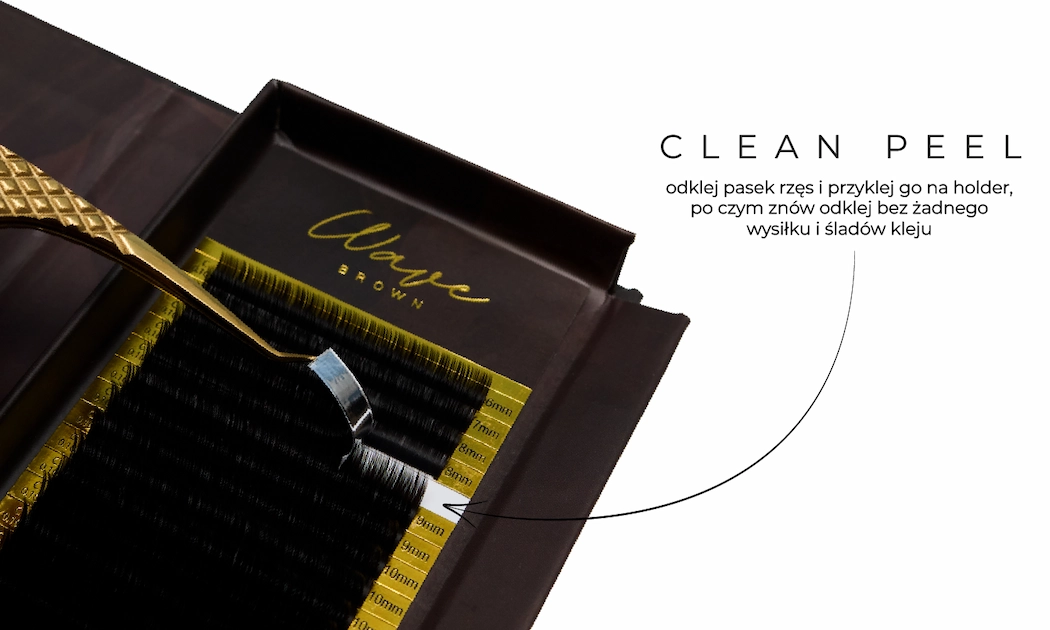 Rzęsy brązowe Wave Brown - DEEP BROWN deep_brown_lashes_clean_peel_PL
