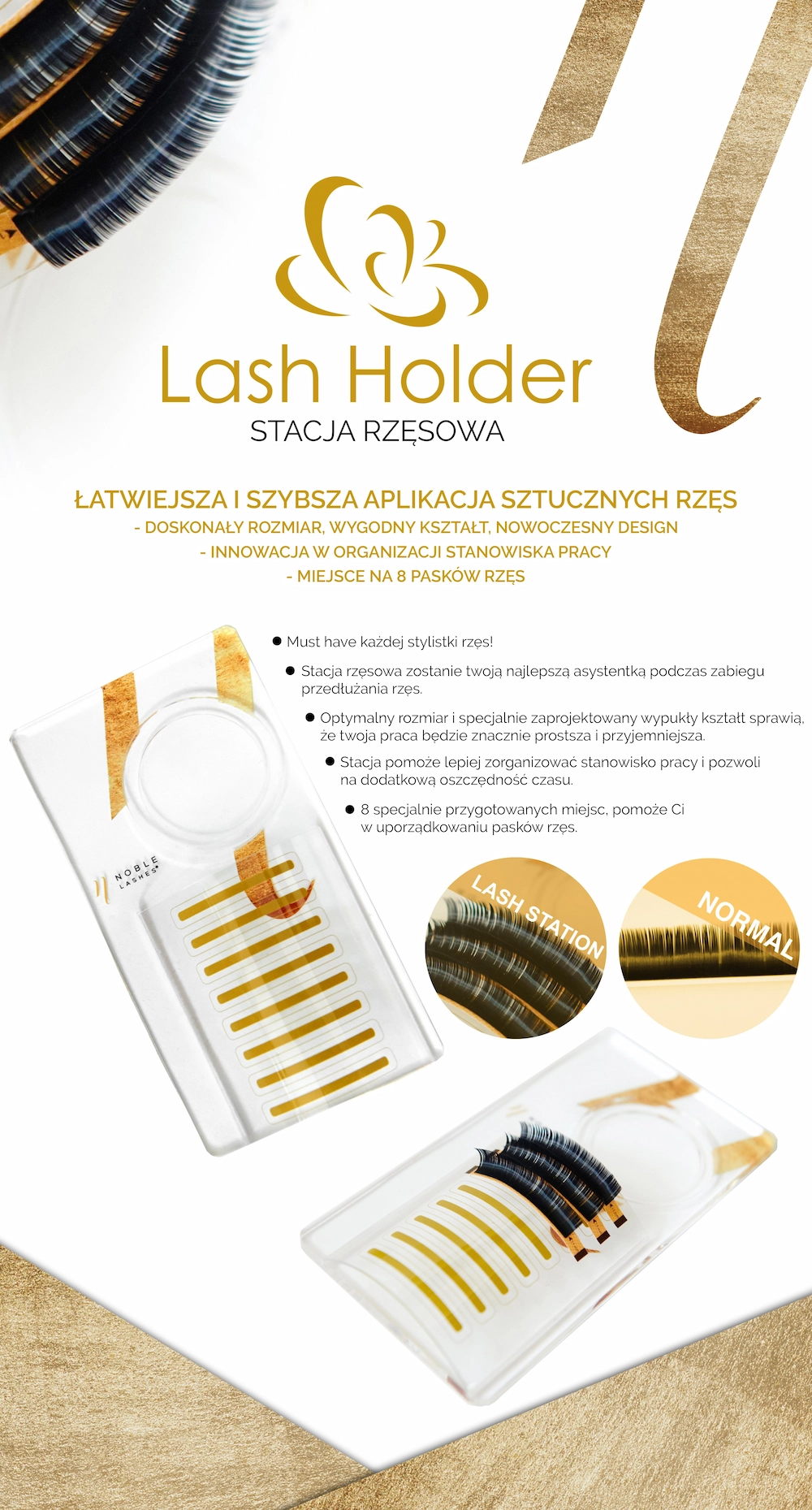 Lash Holder Premium, Stacja Rzęsowa Premium lash_station