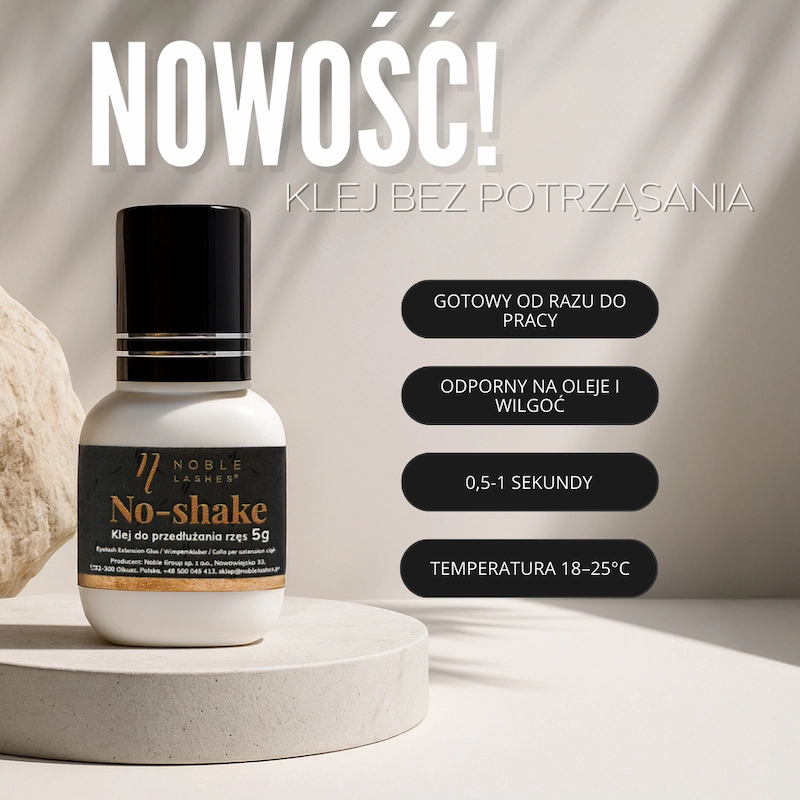 Klej do rzęs bez potrząsania No-shake Noble Lashes 