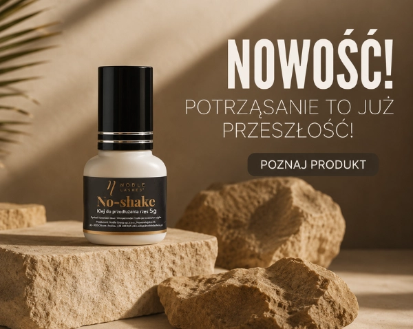 Klej bez konieczności potrząsania? Tak! No-Shake Glue teraz dostępny w Noble Lashes