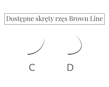 Rzęsy Brown Line odcień Black Brown