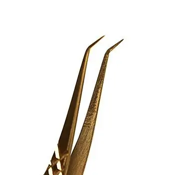 Pęseta do rzęs Noble Gold PRO 3