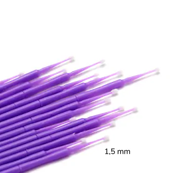 Aplikatory bezwłókienkowe - Mikroszczoteczki 100 szt. 