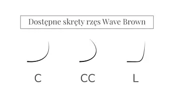 Rzęsy brązowe Wave Brown - DEEP BROWN