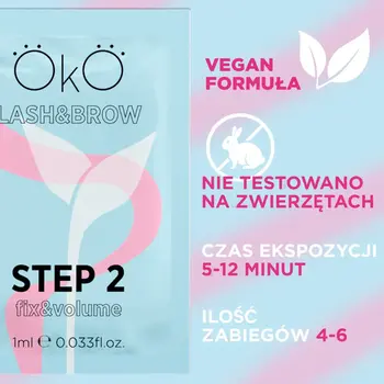 Zestaw preparatów do laminacji rzęs i brwi OKO