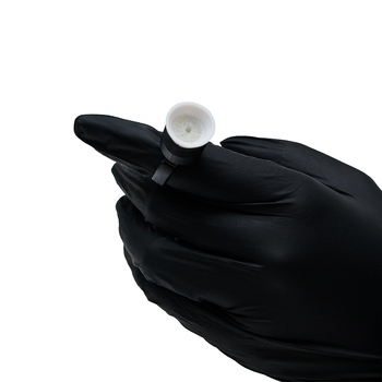 Pierścień czarny na barwnik lub klej z kubeczkiem z gąbką