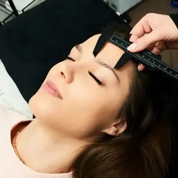 suwmiarka do pomiaru brwi i rzes linijka do brwi