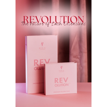 Gotowe kępki do przedłużania rzęs REVOLUTION | wąskie | 1200 szt.