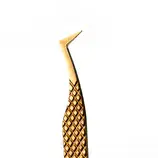 Pęseta do rzęs Noble Gold PRO 1 4