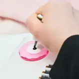 praca stylistki rzęs - Podstawka kryształowa do kleju do rzęs