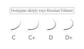 Wachlarze rzęs Russian Volume 2D 3