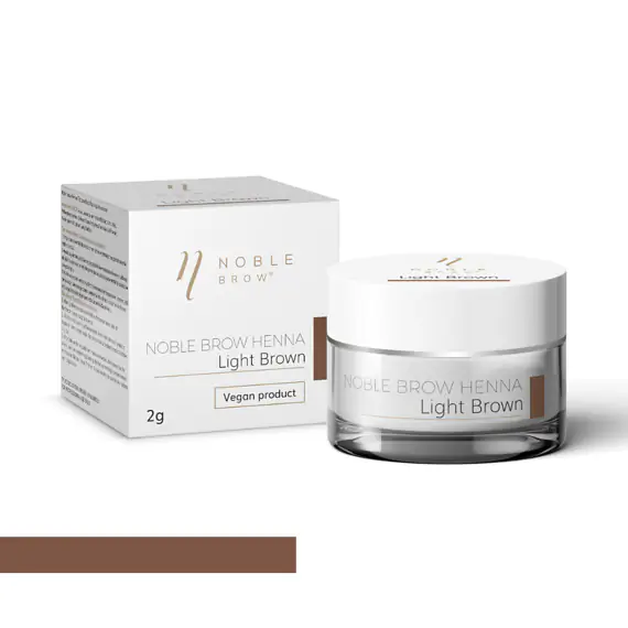 Henna pudrowa do brwi Noble Brow - Light Brown