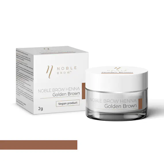 Henna pudrowa do brwi Noble Brow - Golden Brown