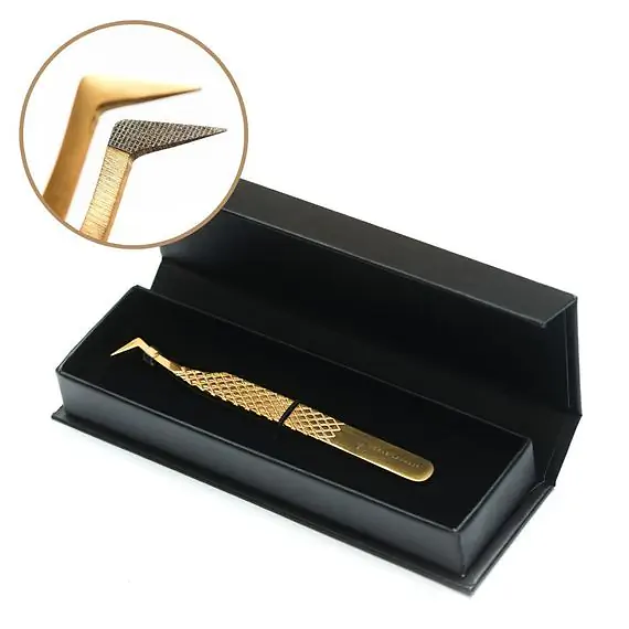 Pęseta do rzęs Noble Gold PRO 1