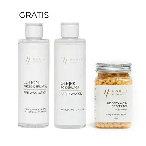 Wosk miodowy i Olejek do depilacji + Lotion przed depilacją GRATIS