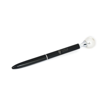 Długopis z ozdobną końcówką z perłą