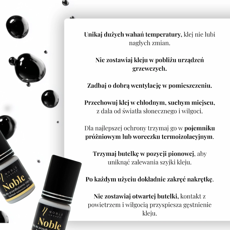 Zasady prawidłowego przechowywania kleju do rzęs 