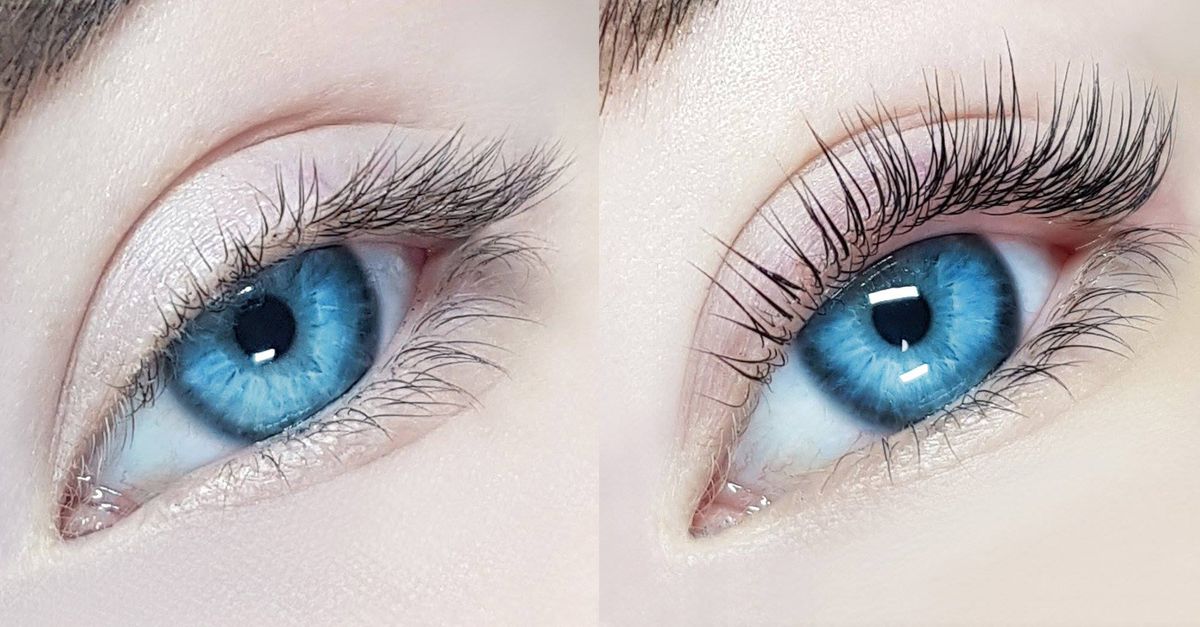 Laminacja rzęs - efekty