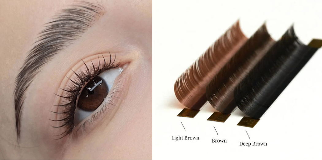Brązowe rzesy Wabe Brown