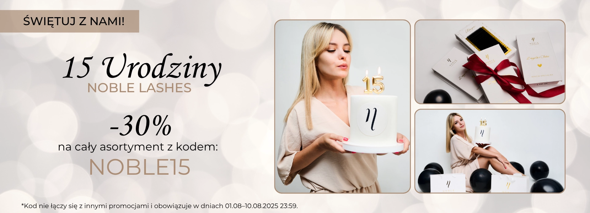 15 URODZINY NOBLE LASHES 