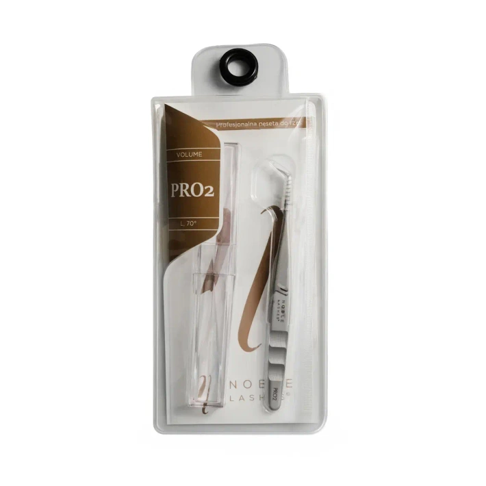 Pęseta do rzęs Noble Volume PRO 2 - L, 70°