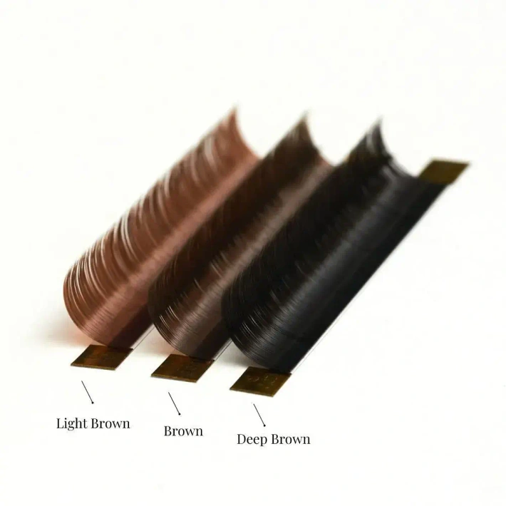 Rzęsy Wave Brown EXTRA LONG mini - DEEP BROWN