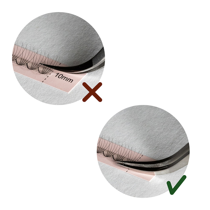 Gotowe kępki do przedłużania rzęs REVOLUTION | wąskie | 600 szt.