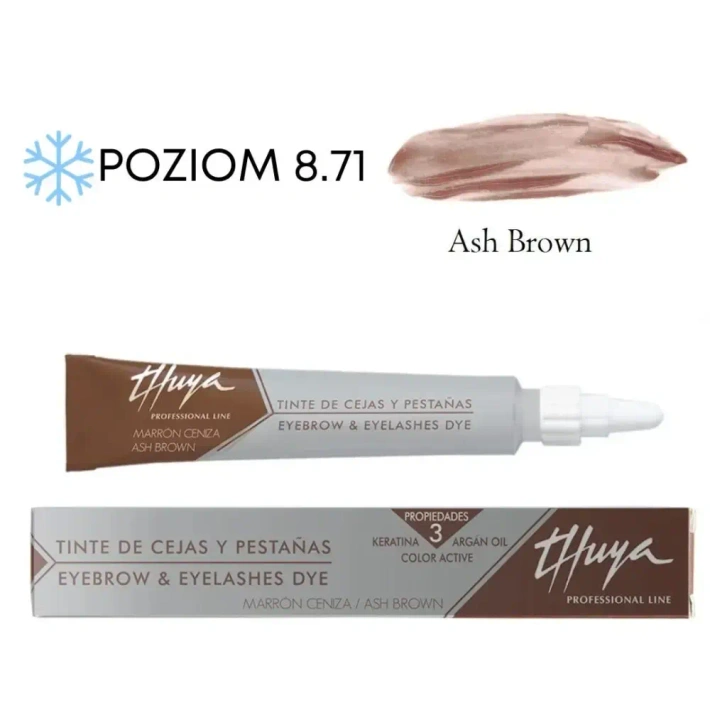 Farba arganowo-keratynowa do brwi i rzęs Thuya - Brown
