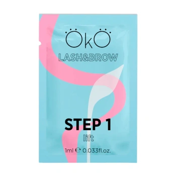 Preparat do laminowania rzęs i brwi STEP 1 LIFT, 1 saszetka OKO