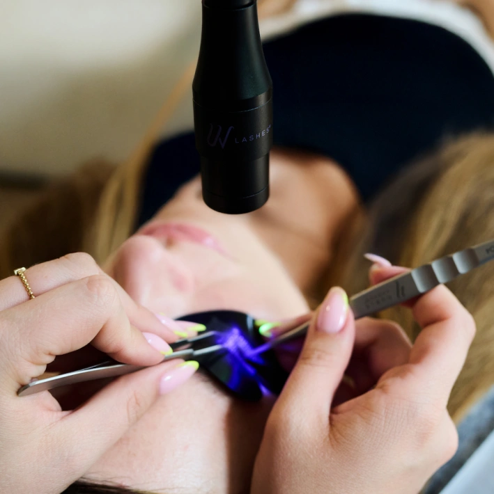 Zestaw lamp. Lampa Moon Lash + Lampa UV Lashes. Czarne