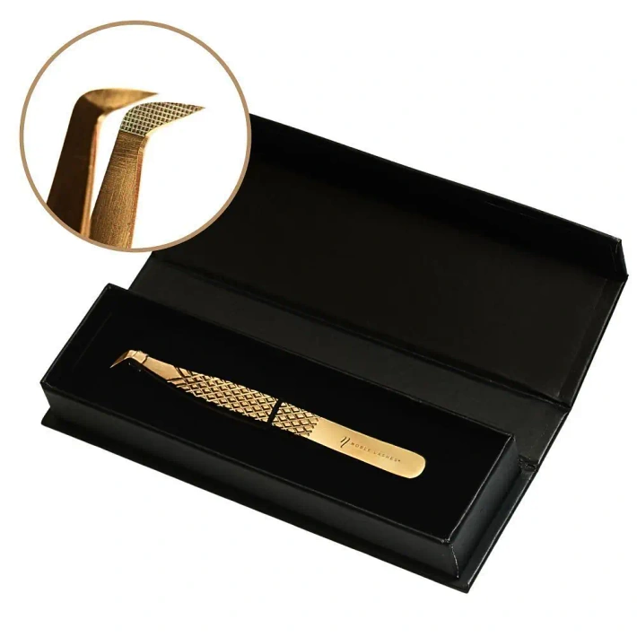 Pęseta do rzęs Noble Gold PRO 2
