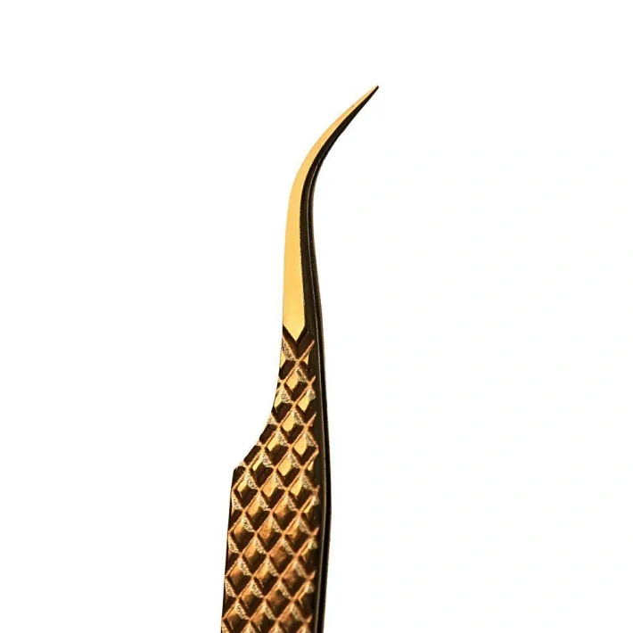 Pęseta do rzęs Noble Gold PRO 4