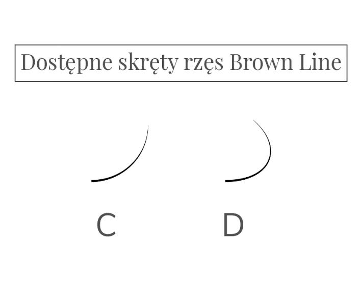 Rzęsy Brown Line odcień Black Brown