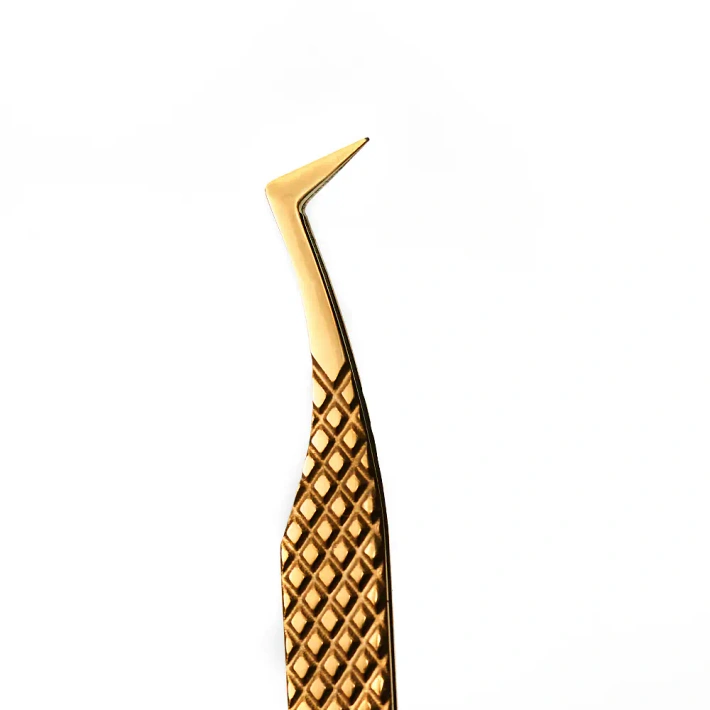 Pęseta do rzęs Noble Gold PRO 1