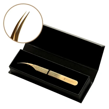 Pęseta do rzęs Noble Gold PRO 5