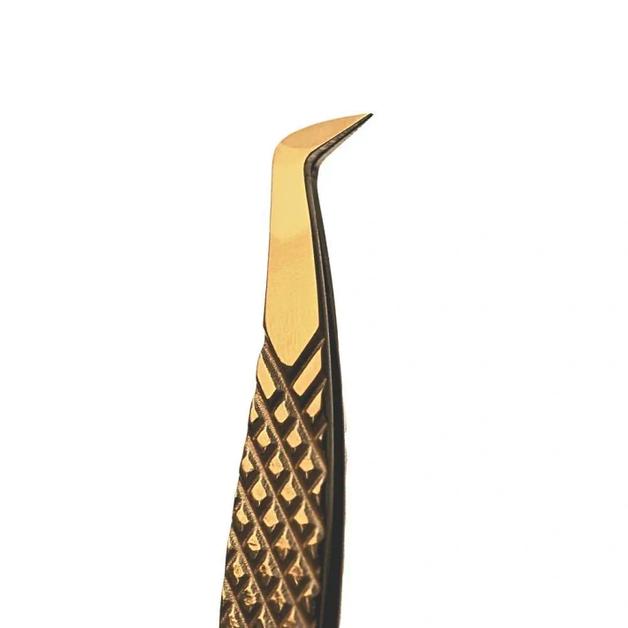 Pęseta do rzęs Noble Gold PRO 2