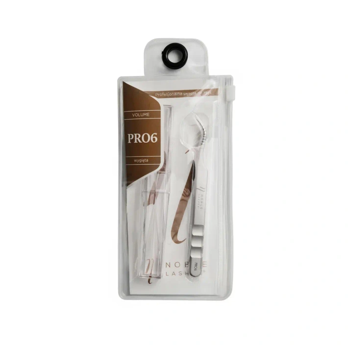 Pęseta do rzęs Noble Volume PRO 6 - WYGIĘTA