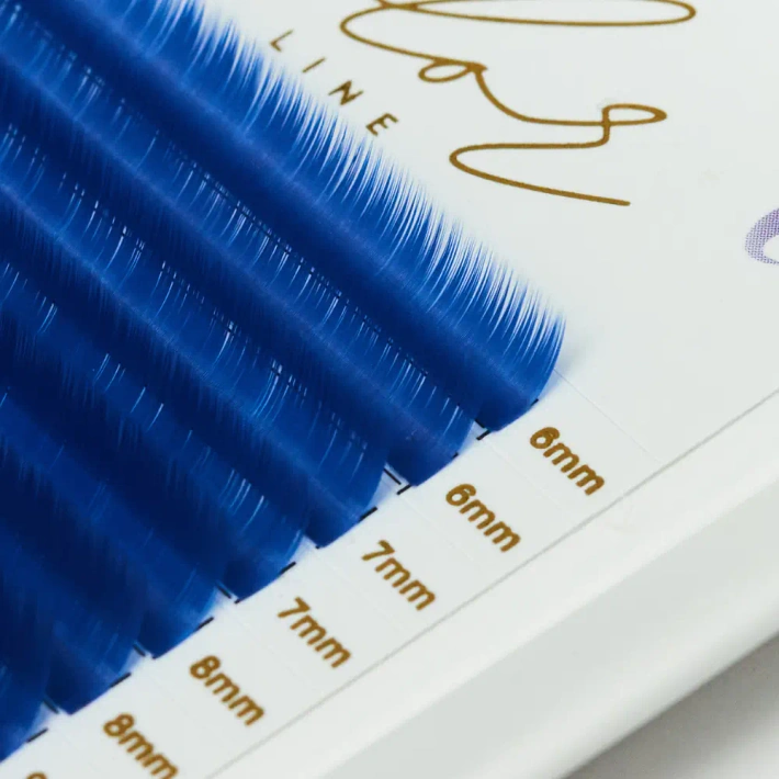 Rzęsy Color Line BLUE