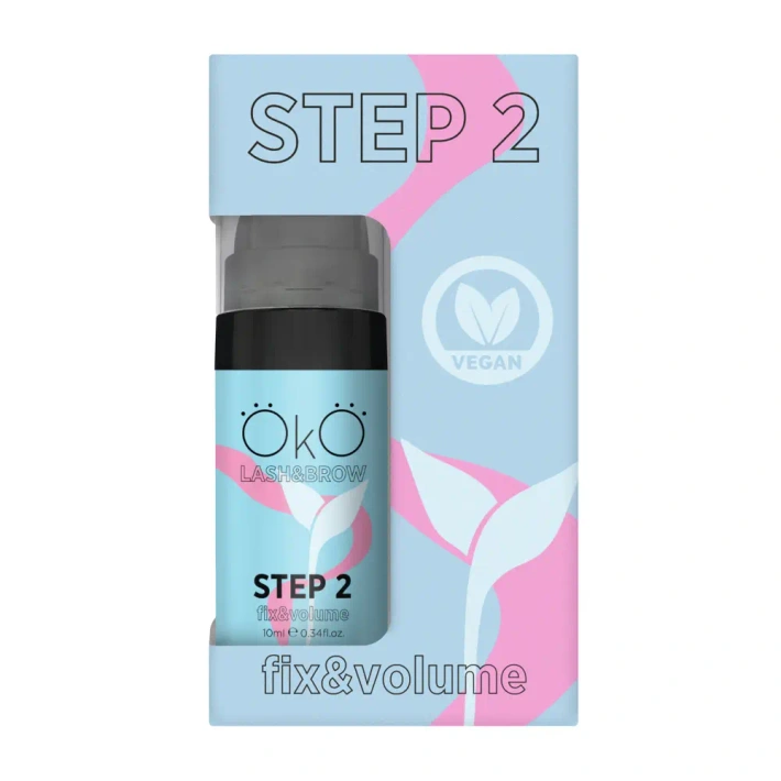 Preparat do laminowania rzęs i brwi STEP 2 FIX&VOLUME, 10 ml OKO