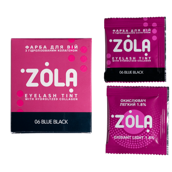 Farbka do rzęs w saszetce ZOLA 06 BLUE BLACK