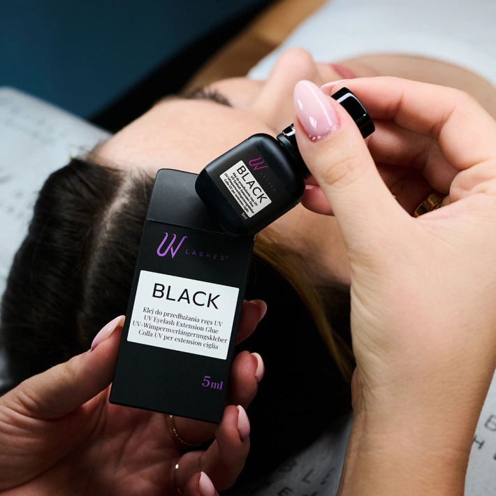 Klej do przedłużania rzęs metodą UV – czarny 5 ml