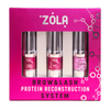 Zestaw do laminacji brwi i rzęs LAMINATION PROTEIN Pink ZOLA