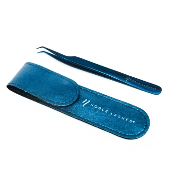 Pęseta szafirowa 45° + Etui