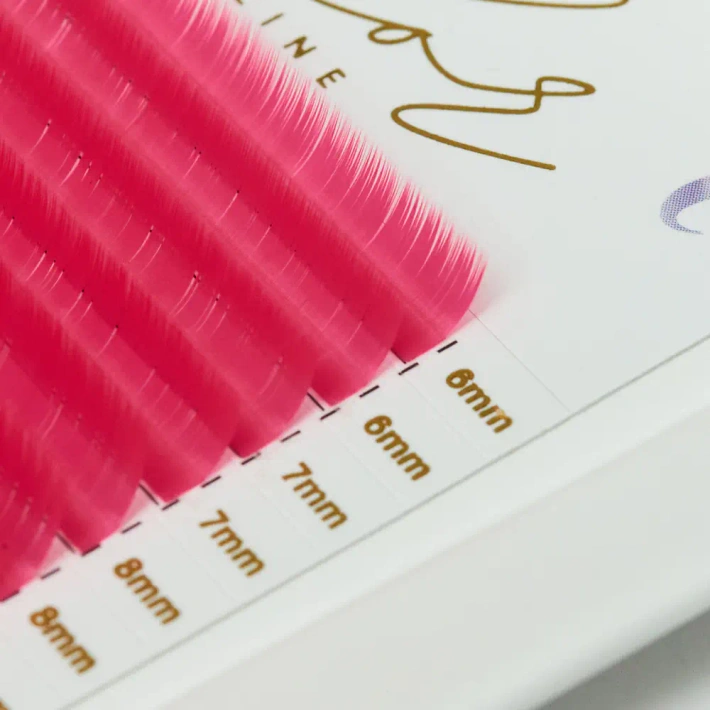 Rzęsy Color Line PINK