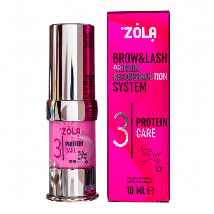 Zestaw do laminacji brwi i rzęs LAMINATION PROTEIN Pink ZOLA