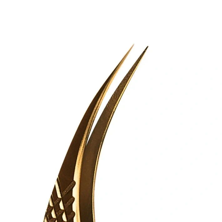 Pęseta do rzęs Noble Gold PRO 5